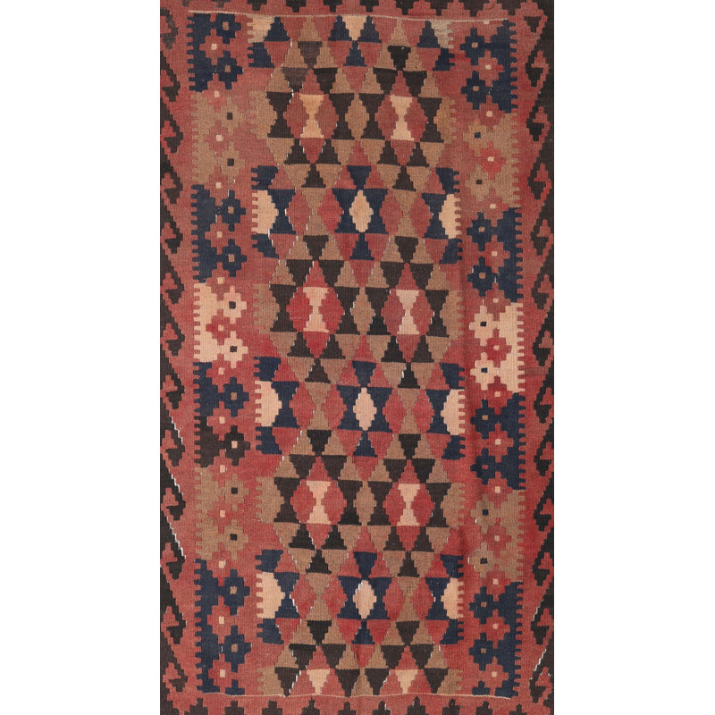 East Urban Home Contemporary Orange/Black Area Rug Wayfair